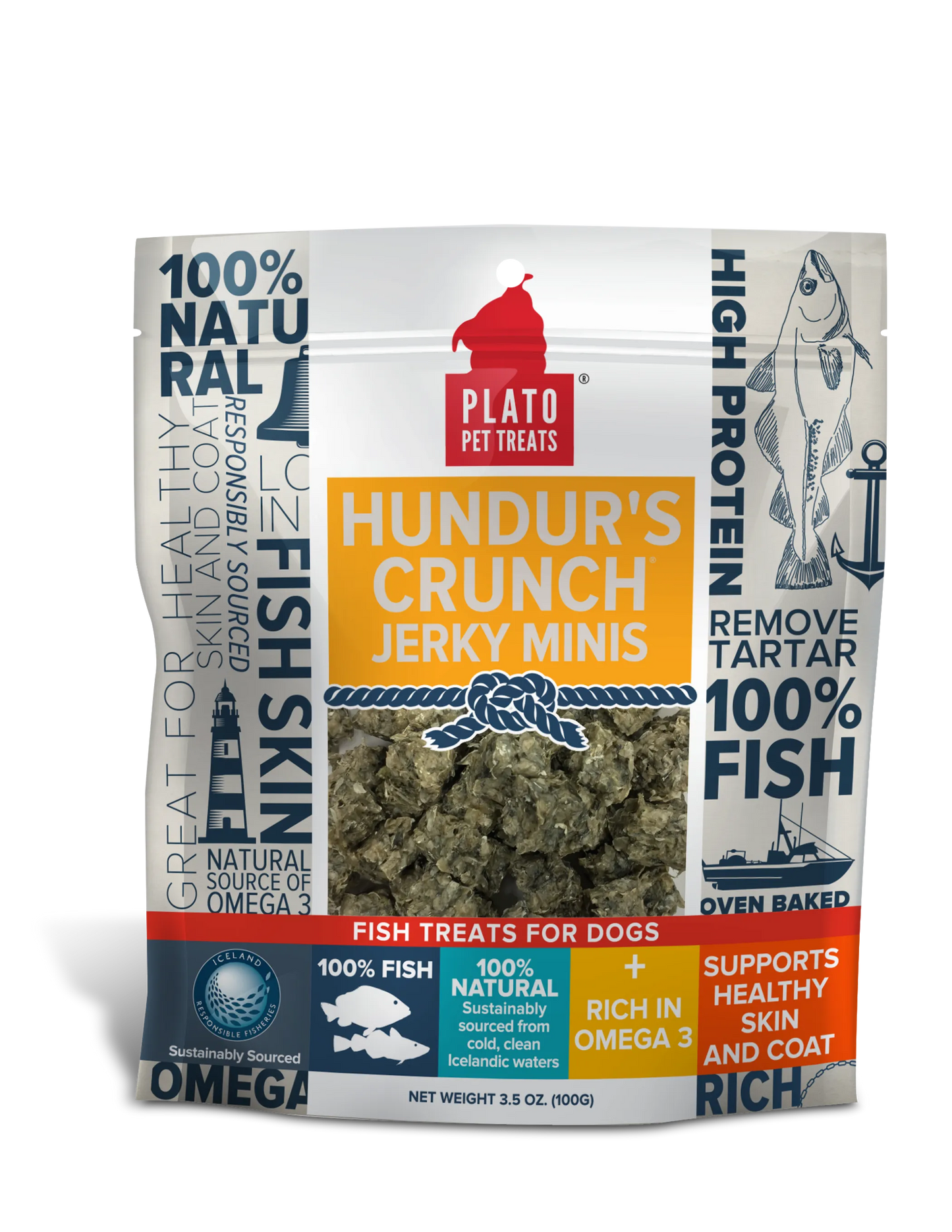 Plato Hundur's Crunch Jerky Minis