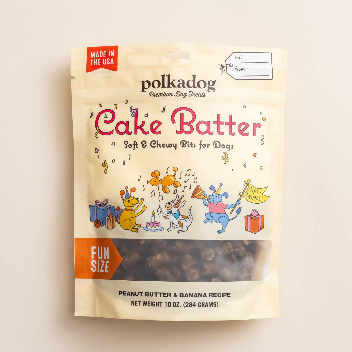 Polkadog Cake Batter Peanut Butter and Banana Soft & Chewy Dog Treats